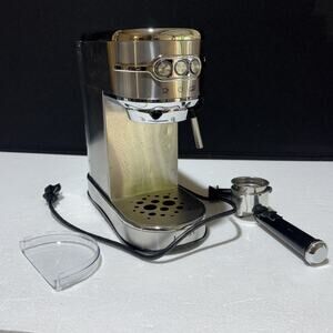 JASSY JS-105 Multifunction Espresso Coffee Maker Machine Milk Frother Stainless